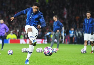 LONDON, ENGLAND - 19 Şubat 2020: Tottenham 'dan Steven Bergwijn, Tottenham Hotspur Stadyumu' nda Tottenham Hotspur ve RB Leipzig arasında oynanan 2019 / 20 UEFA Şampiyonlar Ligi karşılaşmasının ilk ayağı öncesinde resmedildi..