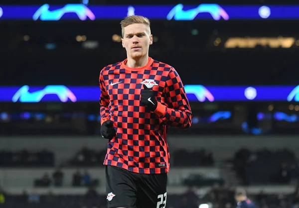 London England 2020 Február Lipcsei Marcel Halstenberg 2019 Uefa Bajnokok — Stock Fotó