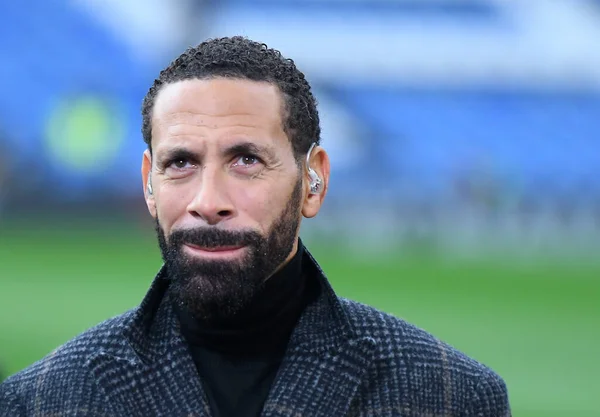 Londýn England February 2020 Rio Ferdinand Před Zápasem Premier League — Stock fotografie