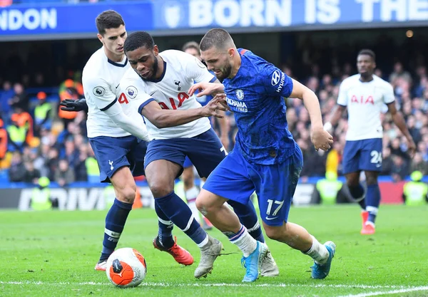 Londres Inglaterra Febrero 2020 Japhet Tanganga Tottenham Mateo Kovacic Chelsea — Foto de Stock