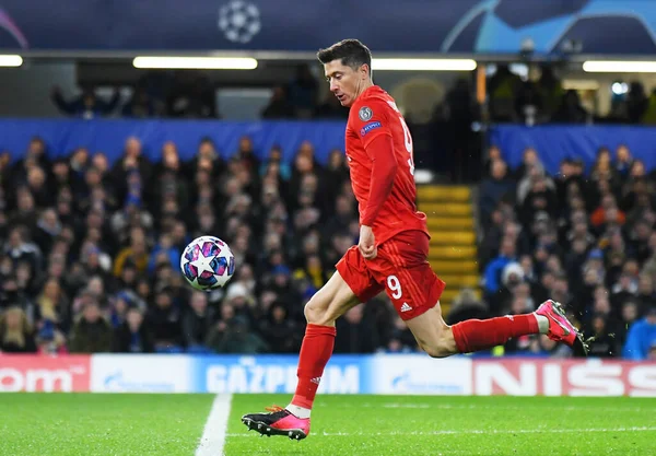 London England Februar 2020 Robert Lewandowski Vom Bayern Beim Uefa — Stockfoto