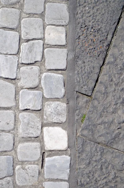 Floor Large Small Stone Tiles Mark Path — Stock Photo, Image