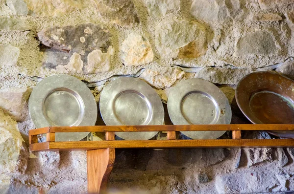 Eski Yemekler Yemek Aletleri Ortaçağ Tıbbı — Stok fotoğraf