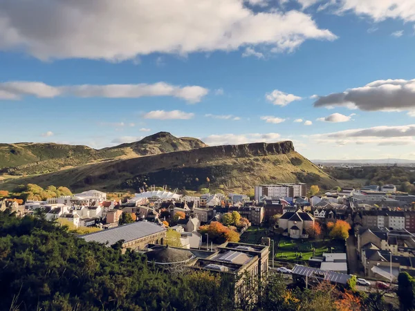 Arthurs Sitzpanorama Edinburgh Der Hauptstadt Schottlands — Stockfoto