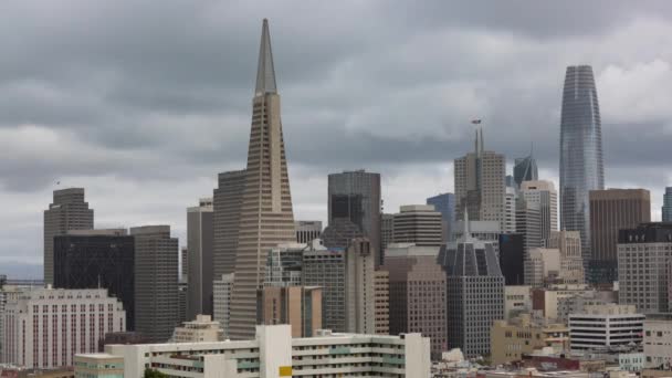 San Francisco Panorámás Belvárosi Városképe — Stock videók