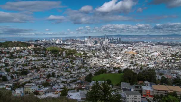 Panoramiczne San Francisco Aerial Time Lapse — Wideo stockowe