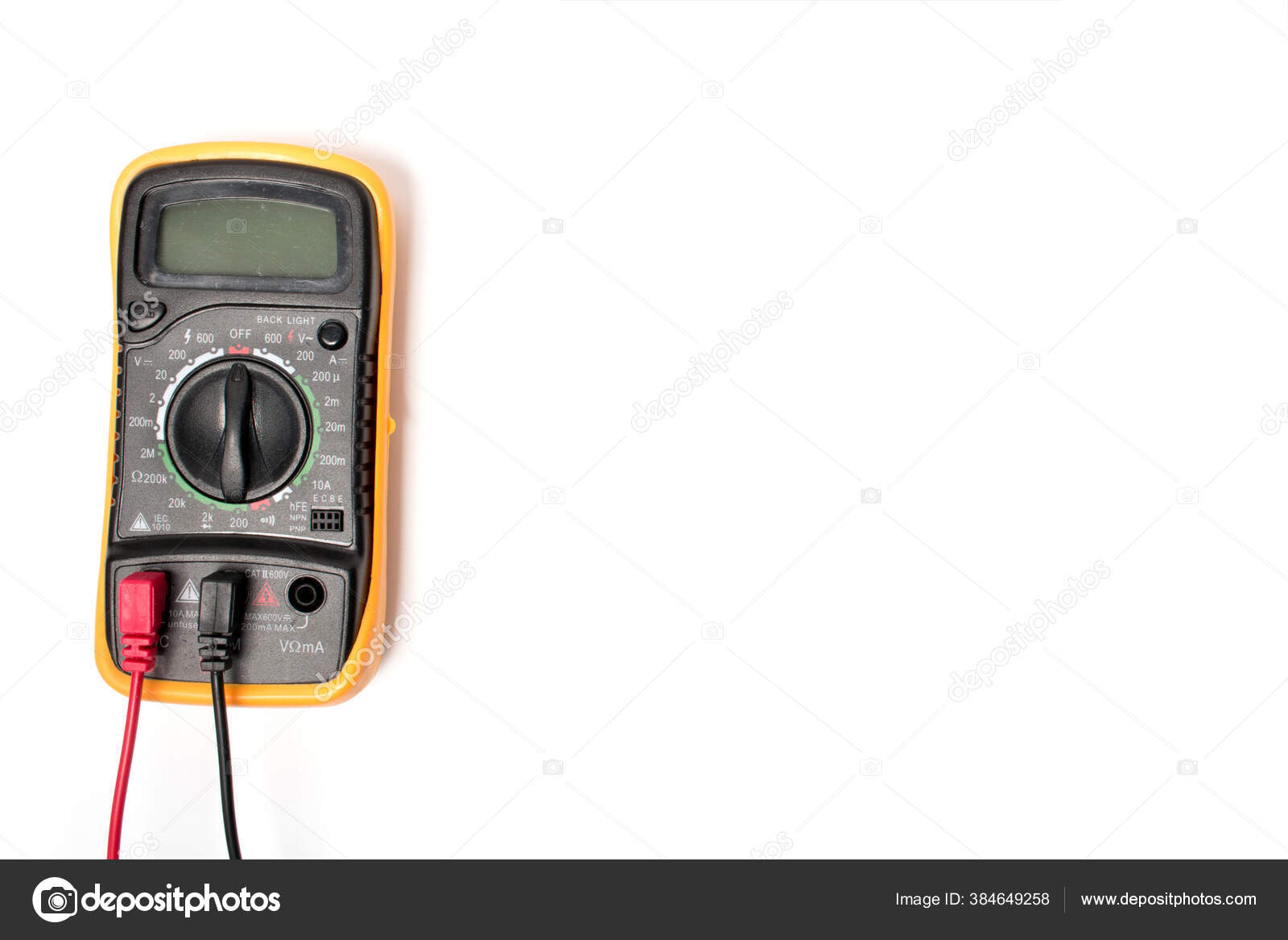 Multimeter Yellow Protective Cover Measuring Current Electrical