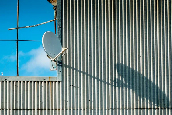 Antenne Auf Dem Dach Mit Schatten — Stockfoto