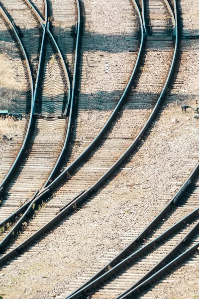 Järnvägarnas Skärningspunkt Tallin — Stockfoto