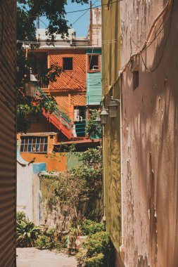 Buenos Aires 'in La Boca semtinin caddesi.