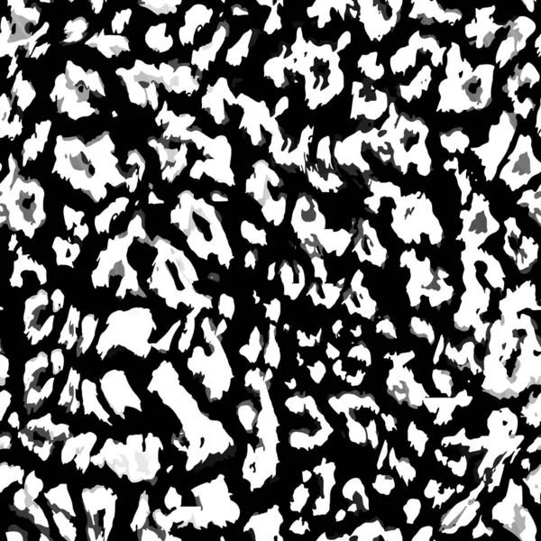 動物の皮膚ヒョウのシームレスなパターンデザイン概要 ジャガーヒョウチーターパンサーファー 黒と白のシームレス迷彩背景 — ストック写真