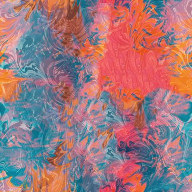 Soyut renk serisi. Sanat, yaratıcılık ve hayal gücü üzerine projeler için tuval üzerinde hareket halindeki renkli boyanın bileşimi. Kusursuz desen