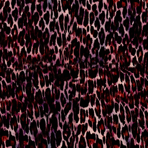 Леопард Друкує Безшовний Кольоровий Візерунок Тла Дизайн Текстильного Одягу Ліцензійні Стокові Зображення