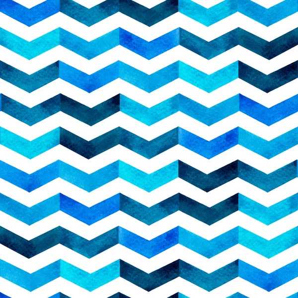 Su rengi el boyası mavi-beyaz, lacivert tonda, renksiz arka plan. Herringbone, zigzag desenli tasarım