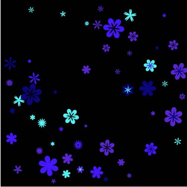 Tebrik kartı ya da poster için Basit Küçük Çiçeklerle kadınsı çiçek deseni. İlkel bir şekilde saf Daisy Flowers. Bahar veya Yaz Tasarımı için Vektör Arkaplanı