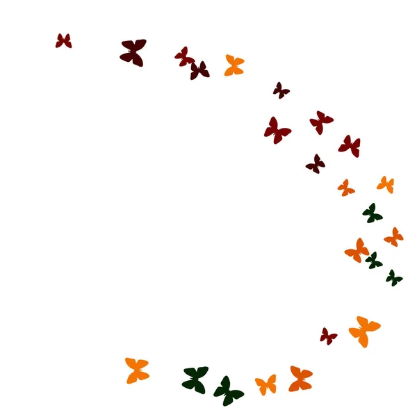 Θερινό Φόντο Πολύχρωμες Πεταλούδες Απλό Γυναικείο Μοτίβο Για Κάρτα Πρόσκληση — Διανυσματικό Αρχείο