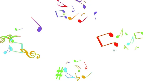 音乐符号 带有注释的现代背景 音乐海报 卡片的矢量元素 简约的背景 — 图库矢量图片