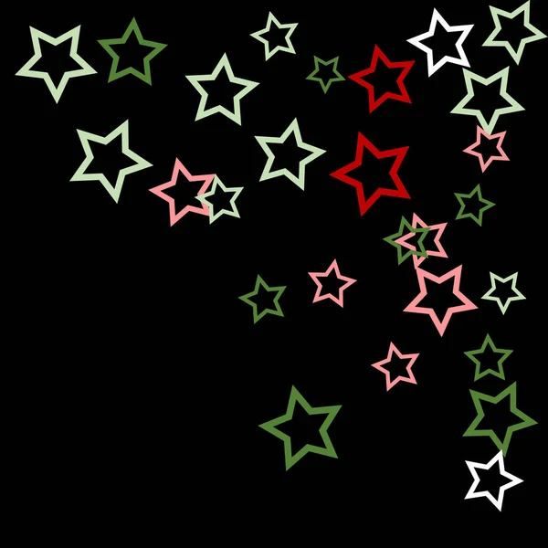 Colorido Estrelas Confetti Mistério Espumante Vector Background Brilho Mágico Brilhante — Vetor de Stock