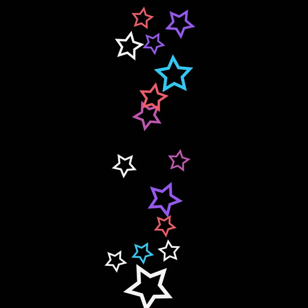 Colorful Stars Confetti Mystery Sparkling Vector Background Trendy Glowing Magic — Stock Vector