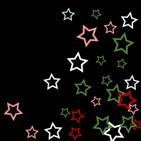 Colorido Estrelas Confetti Mistério Espumante Vector Background Brilho Mágico Brilhante — Vetor de Stock