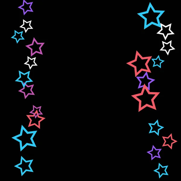 Bunte Sterne Konfetti Mystery Sparkling Vector Hintergrund Trendiges Glühendes Magisches — Stockvektor