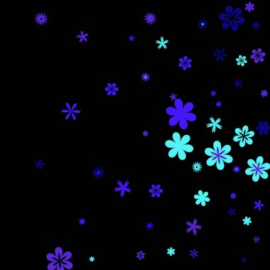 Tebrik kartı ya da poster için Basit Küçük Çiçeklerle Güzel Çiçek deseni. İlkel bir şekilde saf Daisy Flowers. Bahar veya Yaz Tasarımı için Vektör Arkaplanı.