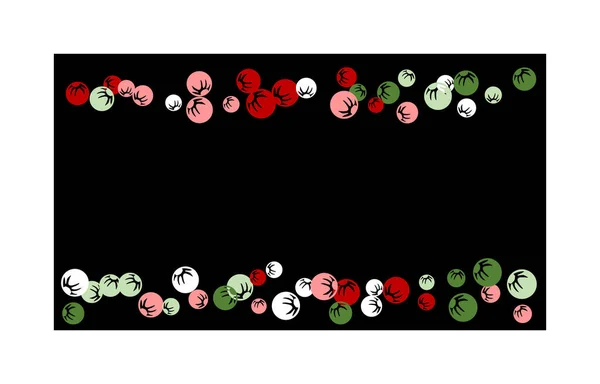 Női Virágmintás Minta Egyszerű Stilizált Bogyókkal Üdvözlőkártyához Vagy Poszterhez — Stock Vector