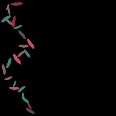 Renkli tüyler. Renkli tüylerin baskıları Evcil Hayvanlar İçin Tasarım.