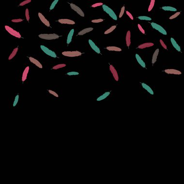 Renkli tüyler. Renkli tüylerin baskıları Evcil Hayvanlar İçin Tasarım.