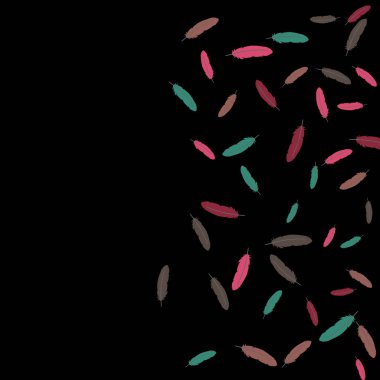 Renkli tüyler. Renkli tüylerin baskıları Evcil Hayvanlar İçin Tasarım.