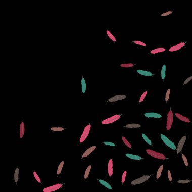 Renkli tüyler. Renkli tüylerin baskıları Evcil Hayvanlar İçin Tasarım.