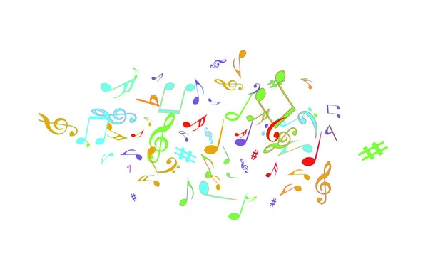 Μουσικά Σύμβολα Σύγχρονο Φόντο Σημειώσεις Διανυσματικό Στοιχείο Για Μουσική Αφίσα — Διανυσματικό Αρχείο