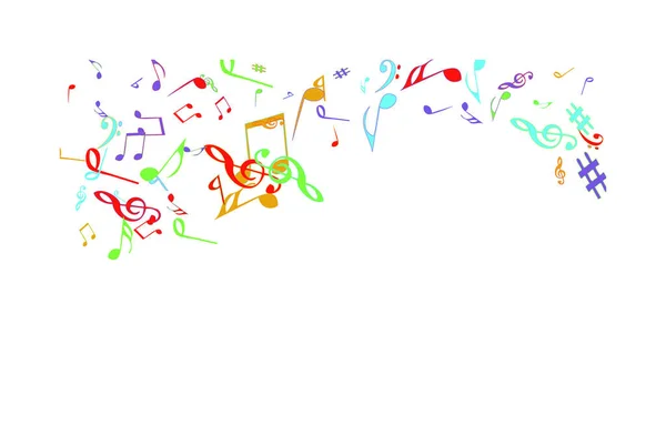 Μουσικά Σύμβολα Σύγχρονο Φόντο Σημειώσεις Διανυσματικό Στοιχείο Για Μουσική Αφίσα — Διανυσματικό Αρχείο