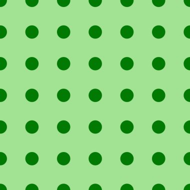 Kusursuz doku. Yeşil arkaplanda renkli daireler.