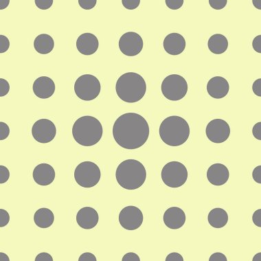 Kusursuz bir doku. Sarı arkaplanda renkli daireler