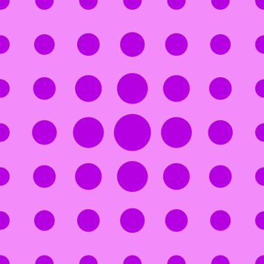 Kusursuz bir doku. Pembe arkaplanda renkli daireler