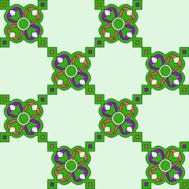 Etnik model. Kusursuz bir doku. Halk tasarımı. Kabile baskısı. Geometri tarzı. Fas fayans mozaiği