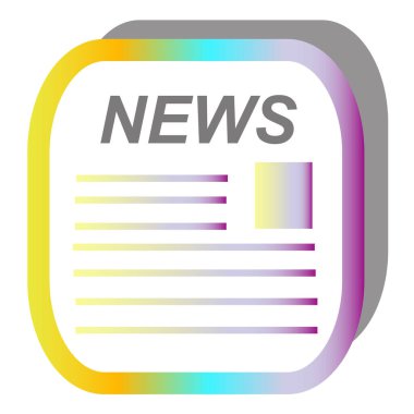 haber simgesi vektör illüstrasyonu