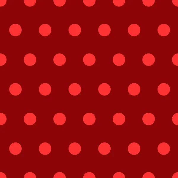 Textura Sin Costura Círculos Colores Sobre Fondo Rojo — Vector de stock