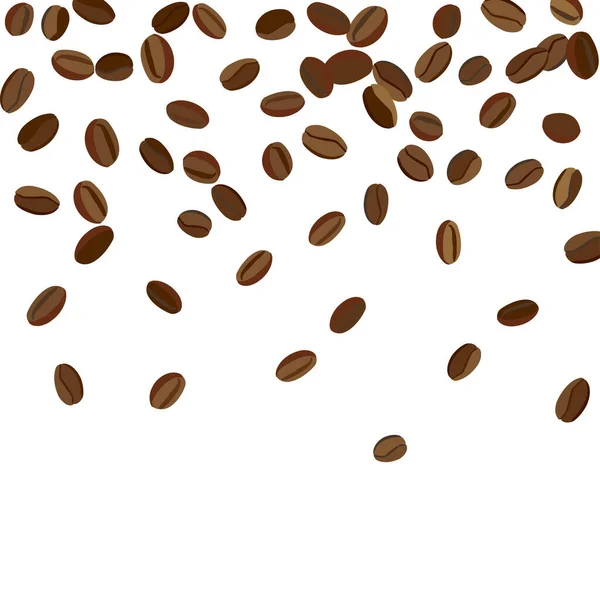 Fond Avec Des Grains Café Pour Imprimer Affiche Carte Motif — Image vectorielle