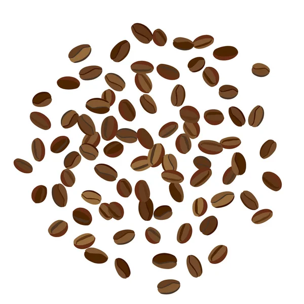 Fond Avec Des Grains Café Pour Imprimer Affiche Carte Motif — Image vectorielle