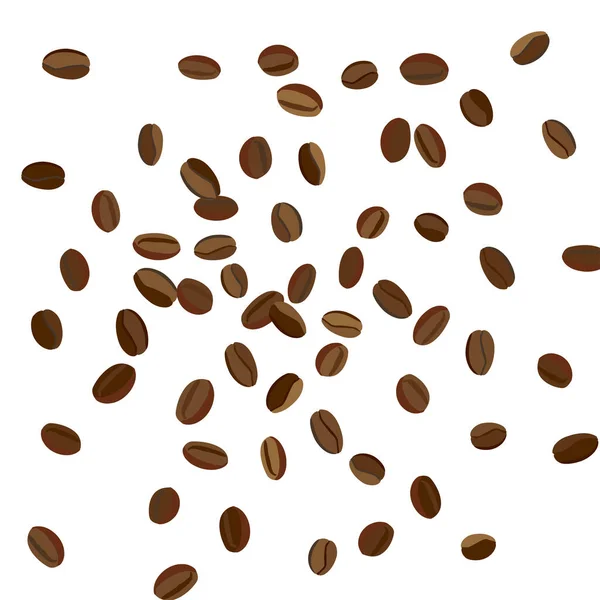 배경은 Coffee Beans Print 포스터 카페나 하우스 장식의 까다로운 — 스톡 벡터