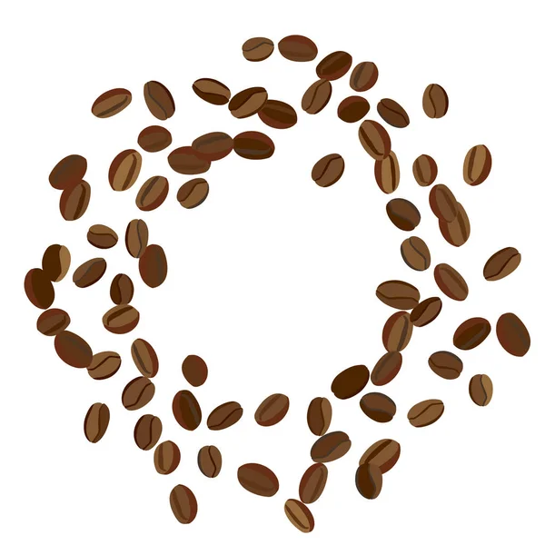 배경은 Coffee Beans Print 포스터 카페나 하우스 장식의 까다로운 — 스톡 벡터