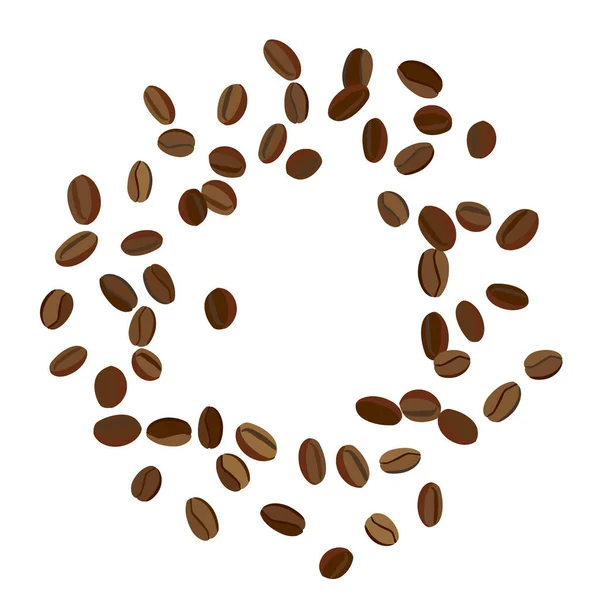 배경은 Coffee Beans Print 포스터 카페나 하우스 장식의 까다로운 — 스톡 벡터