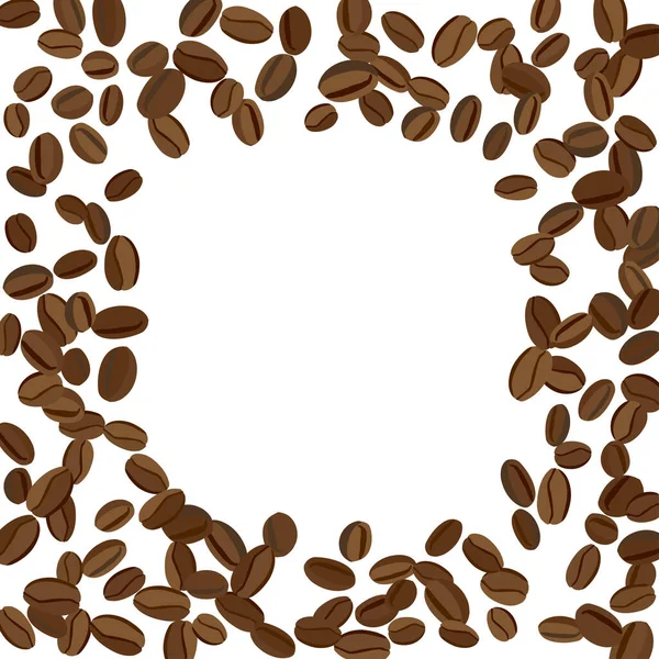 배경은 Coffee Beans Print 포스터 카페나 하우스 장식의 까다로운 — 스톡 벡터