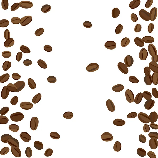 배경은 Coffee Beans Print 포스터 카페나 하우스 장식의 까다로운 — 스톡 벡터