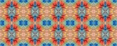 Suluboya fayans. Kusursuz desen. Mozaik arka plan. Geometrik baskı. Shibori geçmişi. Kravat boyası. İkat deseni. 