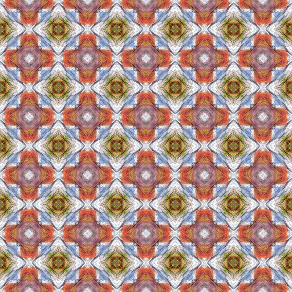 Ikat Seamless Pattern Oriental Traditional Pattern Ogee Ornament Repeated Maroccan — Stock Photo, Image