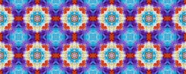 Tie Dye Background Psychedelic Pattern Ikat Seamless Design Batik Brushred — Stock Photo, Image