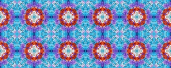 Tie Dye Background Psychedelic Pattern Ikat Seamless Design Batik Brushred — Stock Photo, Image